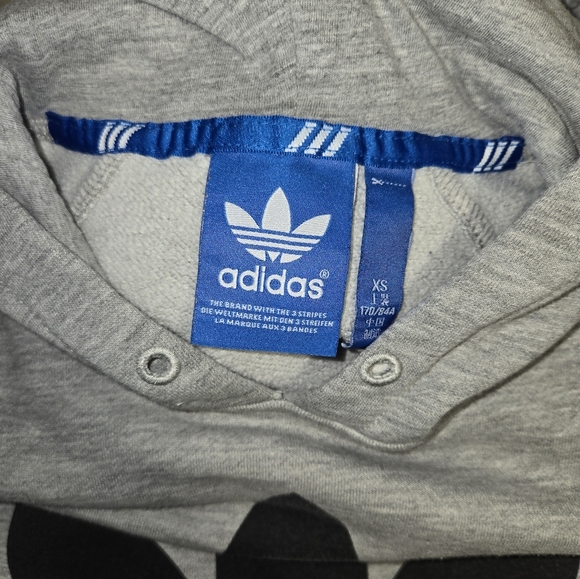 Adidas Gray Hoodie with Black Logo - Picture 6 of 6